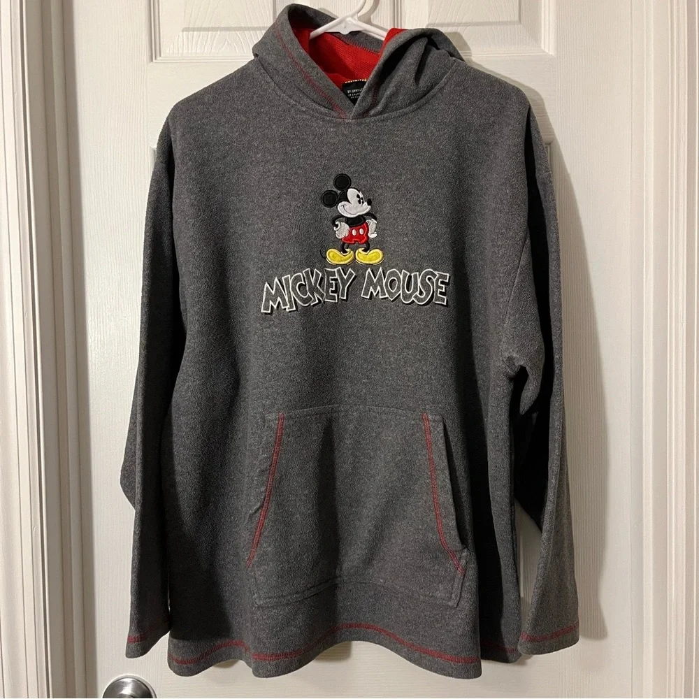 Vintage Disney Mickey Mouse Fleece Hooded Sweater - Picture 1 of 4